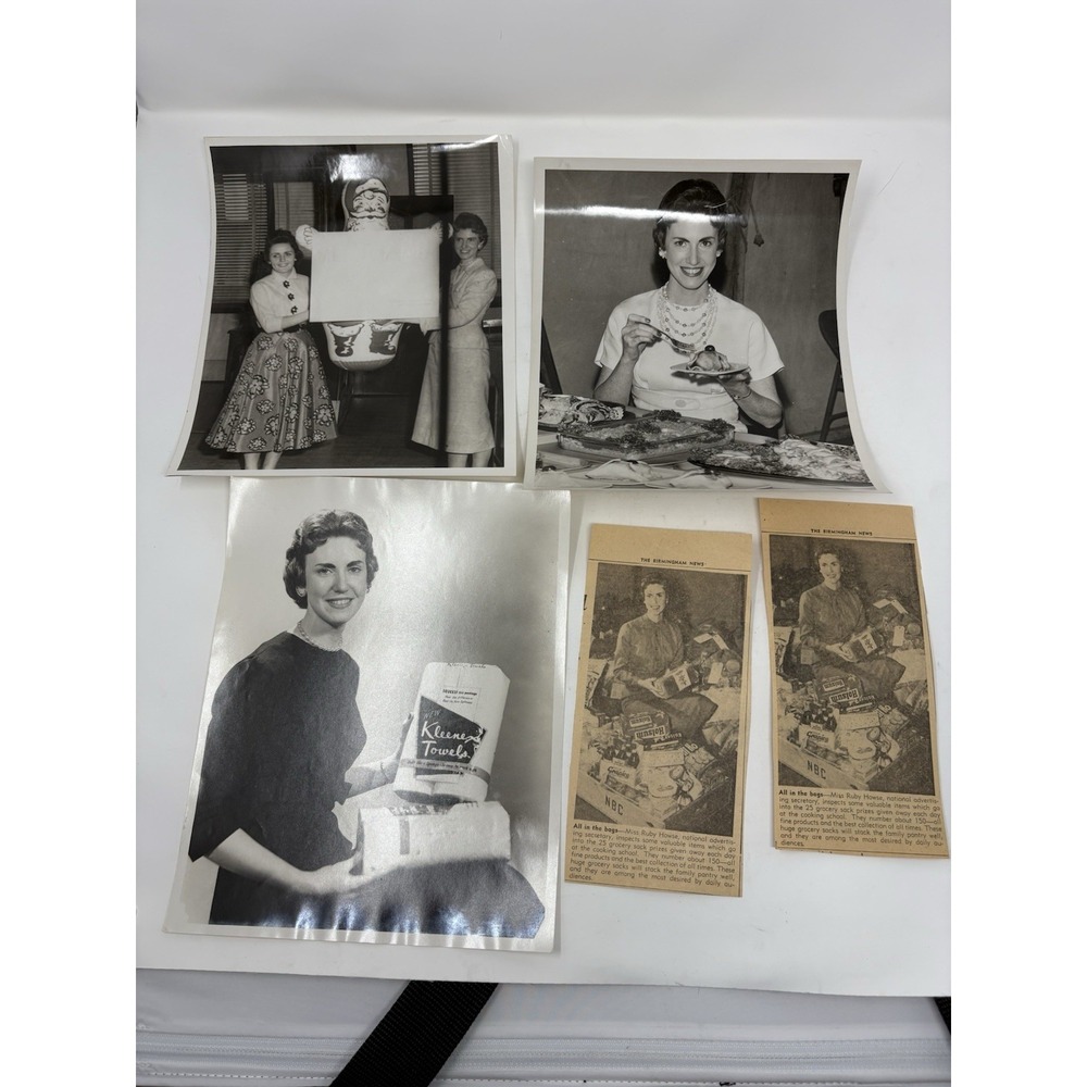 Miss‎ Ruby Howse Signed Ephemera Kleenex Towels Advertising Secretary Vintage